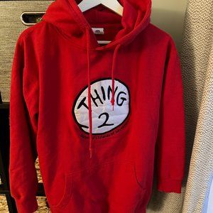 Disney Dr. Seuss Universal Studios "Thing 2" Red Hoodie  - Adult Medium
